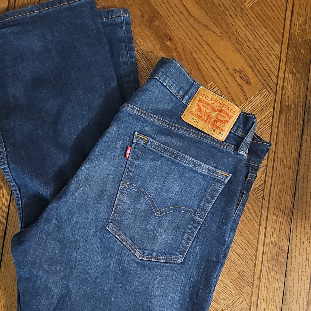 Levi's Men's Straight Jeans in Deep Blue